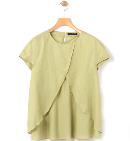 コットンシルク ティアードブラウス