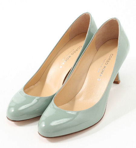 CORSO ROMA 9 エナメルプレーンパンプス