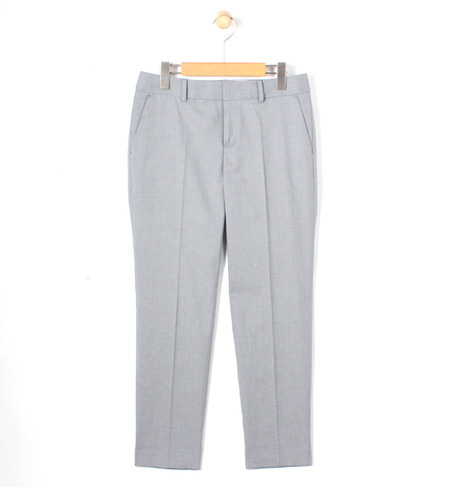 ポリエステルコットンシャンブレー シガレットパンツ