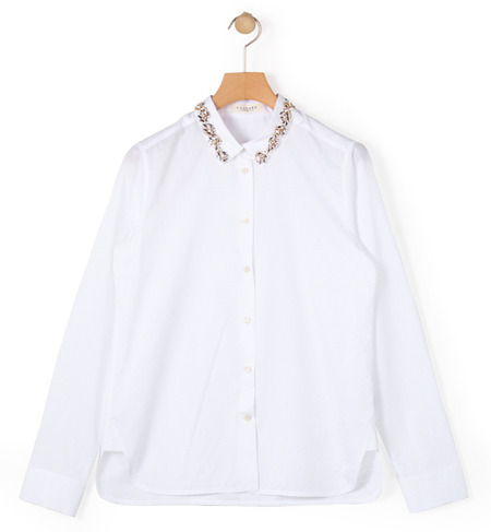 コットン ビジューシャツ