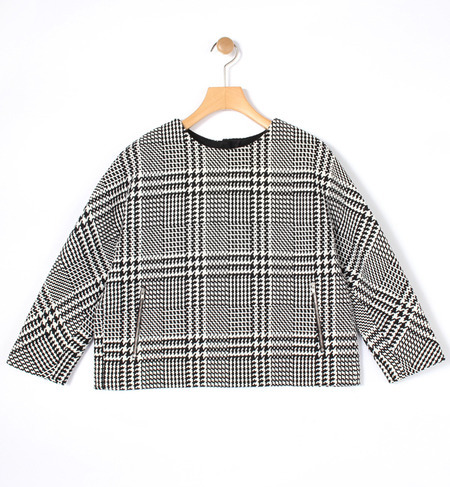 グレンチェックジャカード プルオーバー