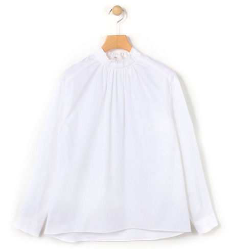 コットンツイル ギャザーブラウス