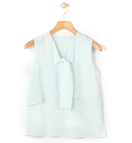 シルクデシン ノースリーブブラウス