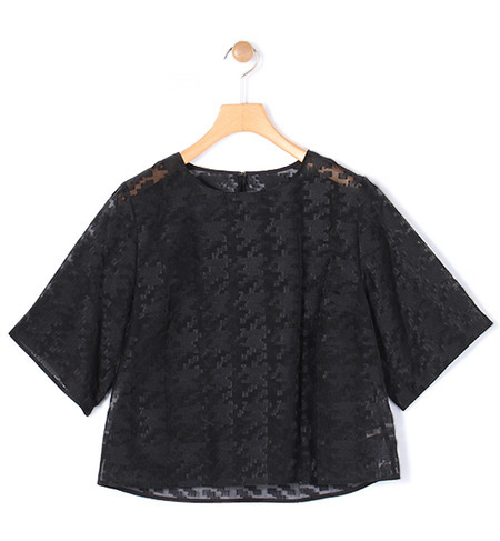 オーガンジーカットジャカード プルオーバー