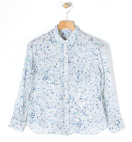 シルクシフォン シャツ