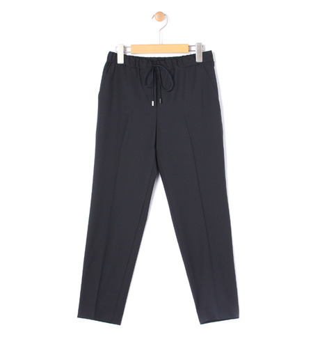 ウールナイロン ドローストリングシガレットパンツ