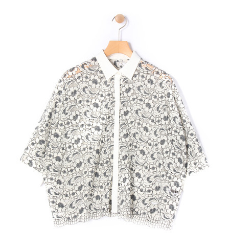 コードレースコンビ ドルマンスリーブブラウス