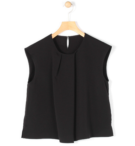 シルキーダブルクロス タックブラウス