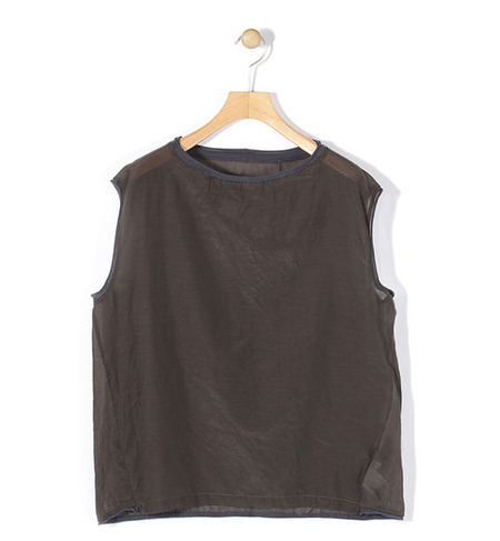 コットンシルクストライプ プルオーバー