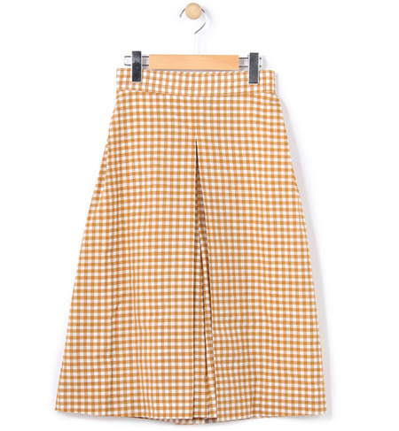 コットンギンガムチェック キュロットパンツ