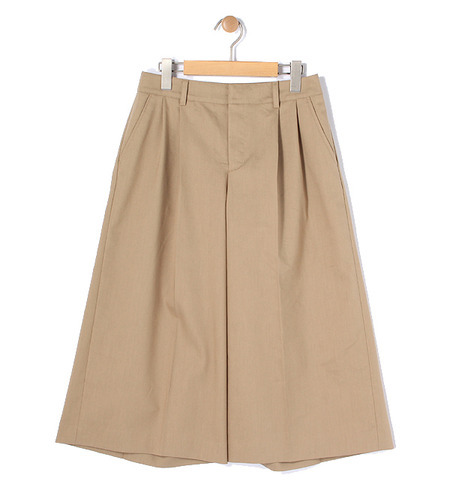 ポリエステルコットン ガウチョパンツ