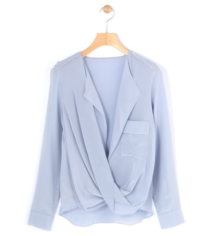 【トゥモローランド/TOMORROWLAND】 シルクデシン カシュクールシャツ [送料無料]