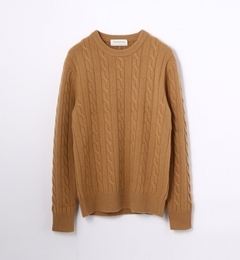 【トゥモローランド/TOMORROWLAND】 カシミヤ ケーブル編みクルーネックニット [送料無料]