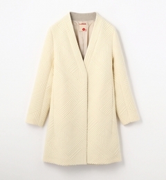 【トゥモローランド/TOMORROWLAND】 バスケットジャカード ノーカラーコート [送料無料]