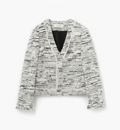 【トゥモローランド/TOMORROWLAND】 モノトーンツイード ノーカラージャケット [送料無料]