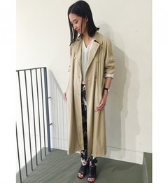 【トゥモローランド/TOMORROWLAND】 キュプラコットン タックロングコート [送料無料]