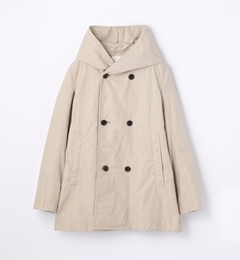 【トゥモローランド/TOMORROWLAND】 ナイロンキャンバス フーデッドピーコート [送料無料]