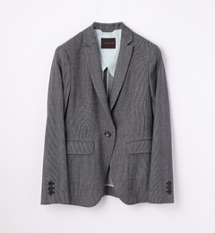 【トゥモローランド/TOMORROWLAND】 ウールレーヨンストライプ セミピークドジャケット [送料無料]