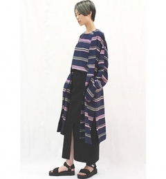 【トゥモローランド/TOMORROWLAND】 マルチボーダー ベルテッドガウン [送料無料]