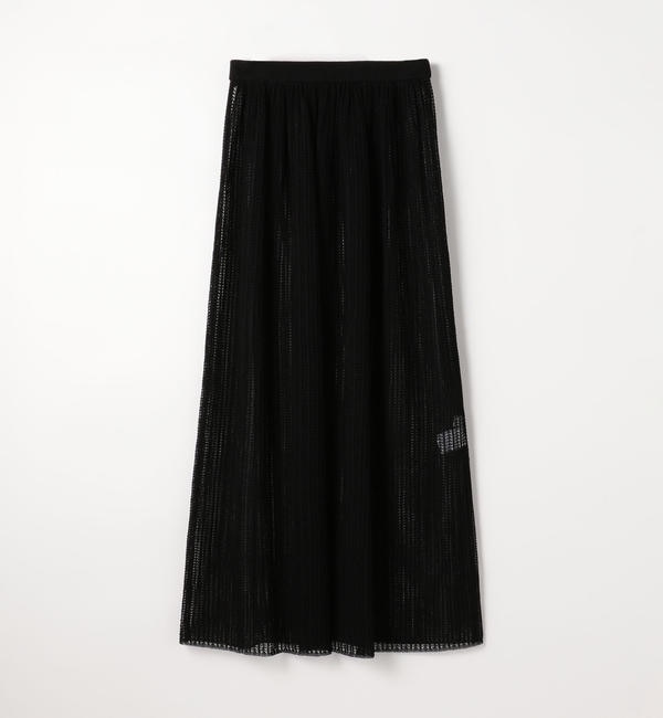 大幅値下げ❣️トゥモローランドペーパーレース ギャザーロングスカート完売色ブラック