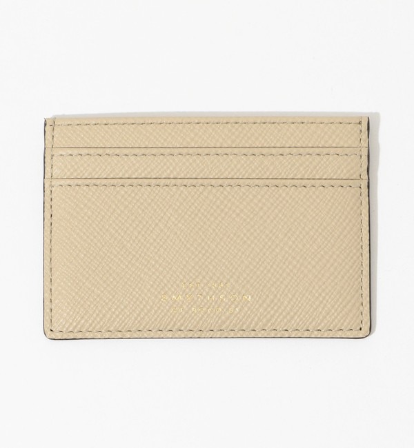 SMYTHSON スマイソン Ludlowレザーフラットカードホルダー - 小物