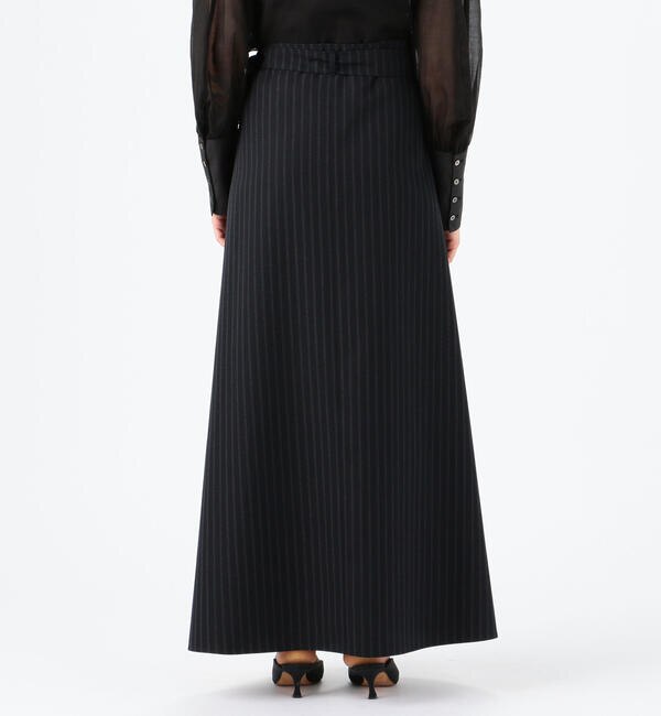 Y's 19AW ウールギャバ 変形デザイン ラップスカート 黒1 | daspi.ro