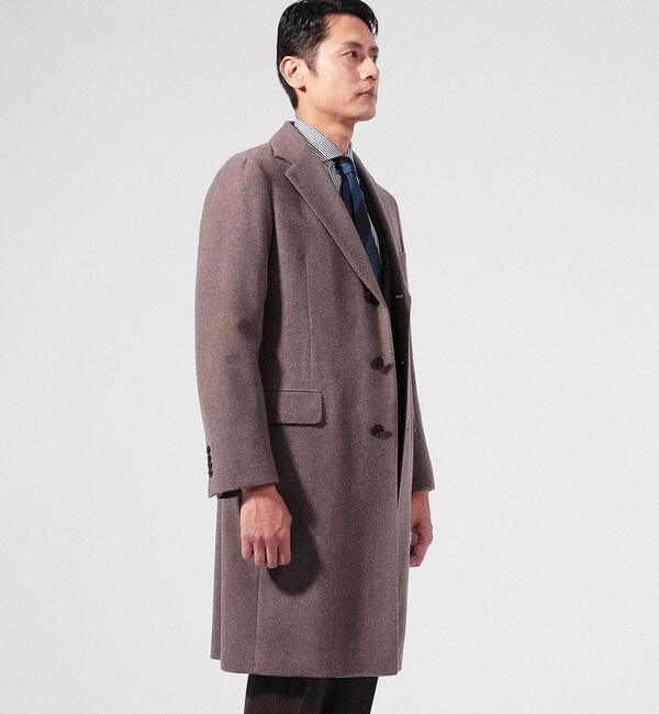 ウールカシミヤ シングルチェスターコート Zegna 14milmil