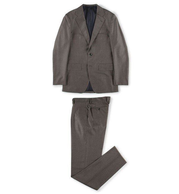 ウール チェック シングルブレステッド2Bスーツ AMADEUS365|TOMORROWLAND(トゥモローランド)の通販｜アイルミネ