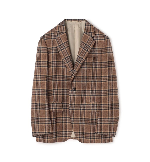 ウールシルクカシミヤ シングルブレステッド2Bジャケット Loro Piana