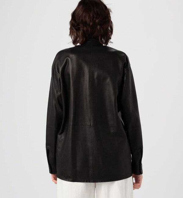 EURO GOAT LEATHER JACKET レザー シャツジャケット未使用-