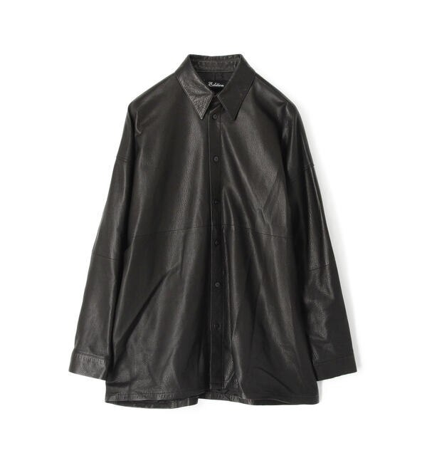 EURO GOAT LEATHER JACKET レザー シャツジャケット未使用-