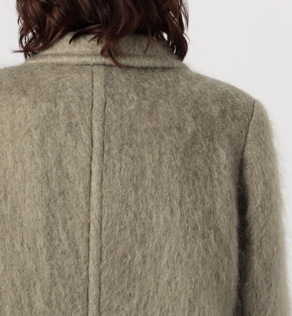 【別注】HYKE×Edition MOHAIR DOUBLE BREASTED SHORT COAT ウールモヘヤ コート