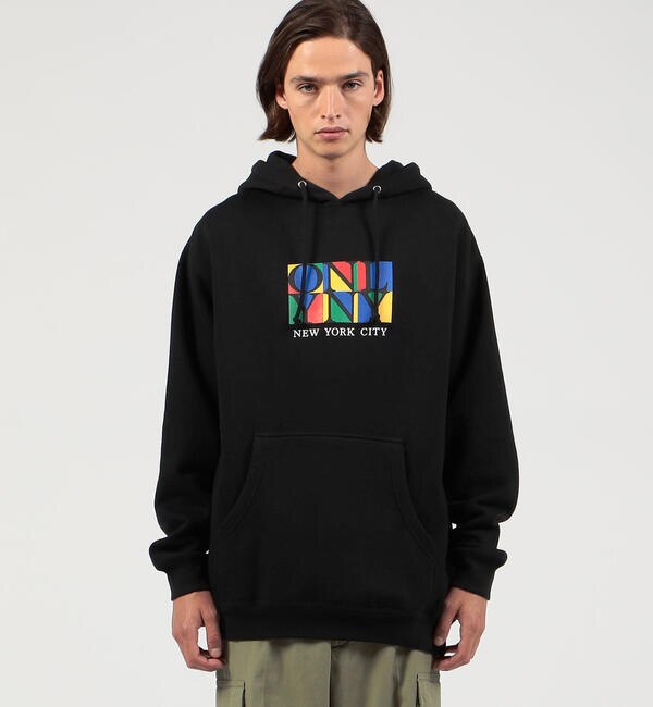 Only NY PLAZA HOODIE コットンポリエステル フーディー