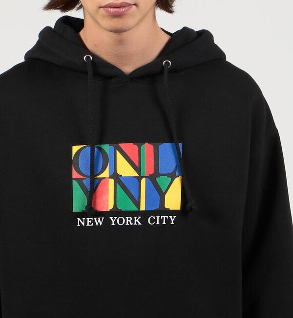 Only NY PLAZA HOODIE コットンポリエステル フーディー