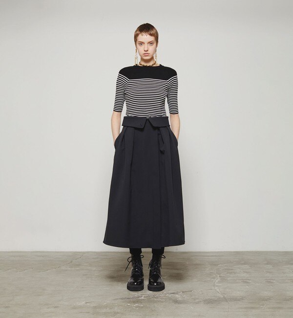 Edition×THE RERACS Collaboration Label BALCOLLAR WRAP SKIRT