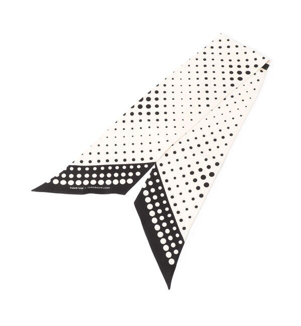 ＜アイルミネ＞【トゥモローランド/TOMORROWLAND】 FRATELLI LUIGI シルクプリント スカーフ画像