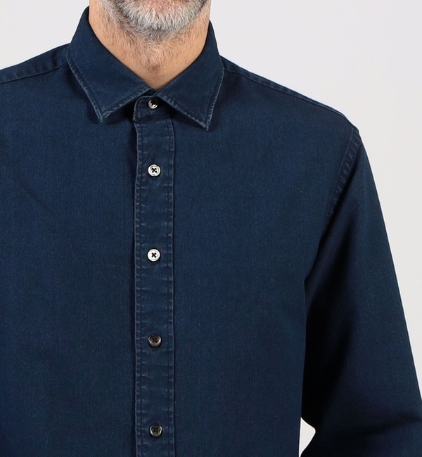 インディゴオックス セミワイドカラーシャツ|TOMORROWLAND(トゥモローランド)の通販｜アイルミネ