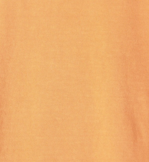 d614【カデュネ】（ロングフレアボリュームワンピース）オレンジ　クルーネック