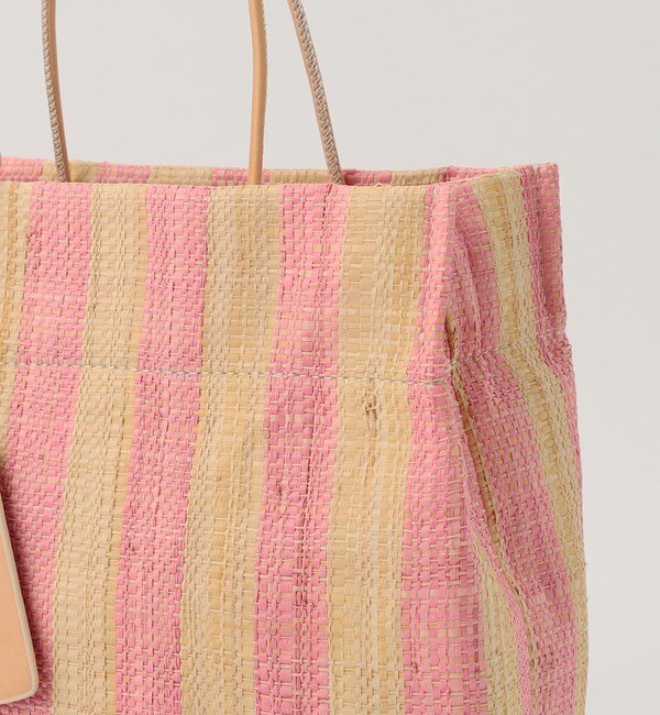 Ele`Sac PAPIRO S STRIPE ラフィアトートバッグ|TOMORROWLAND