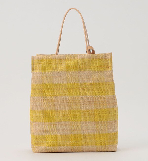 Ele`Sac PAPIRO S CHECK ラフィアバッグ|TOMORROWLAND