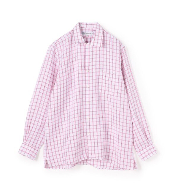 別注】INDIVIDUALIZED SHIRTS リネン キャンプカラーシャツ