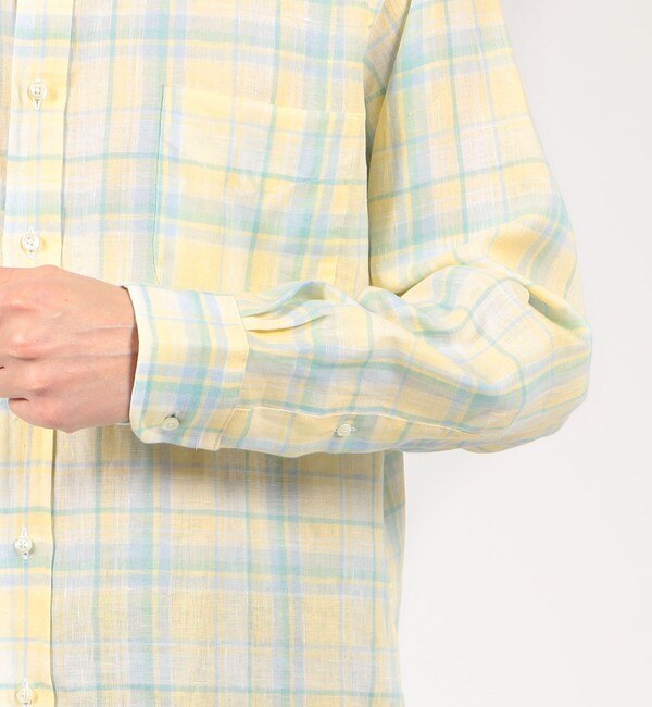 別注】INDIVIDUALIZED SHIRTS リネン ボタンダウンシャツ|TOMORROWLAND