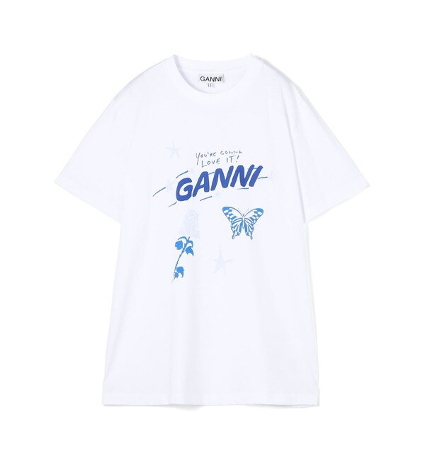 GANNI UFO プリント Tシャツ www.krzysztofbialy.com