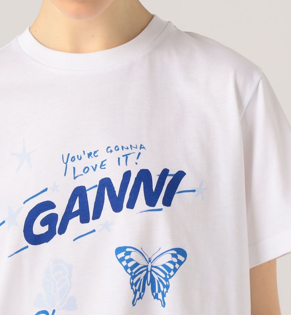 GANNI プリント Tシャツ|TOMORROWLAND(トゥモローランド)の通販