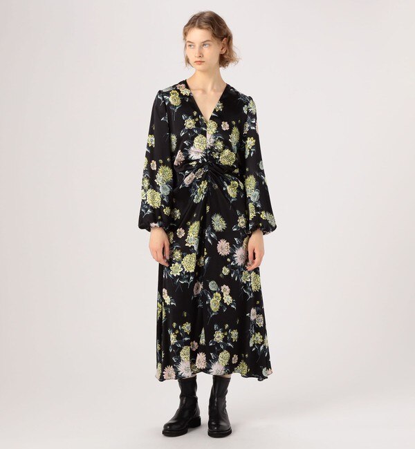NO.6 MICHELE DRESS シルク フラワープリントドレス|TOMORROWLAND