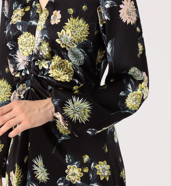 NO.6 MICHELE DRESS シルク フラワープリントドレス|TOMORROWLAND