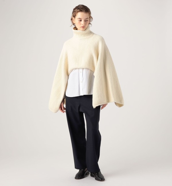 MAYDI turtleneck cape ニット