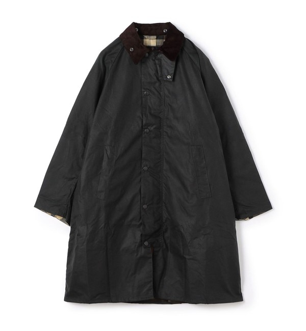 【トゥモローランド】Barbour MODIFIELD EXMOOR ワックスコットン コート 19 ブラック 40