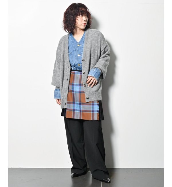 MOHAIR MIX CARDIGAN：ニット