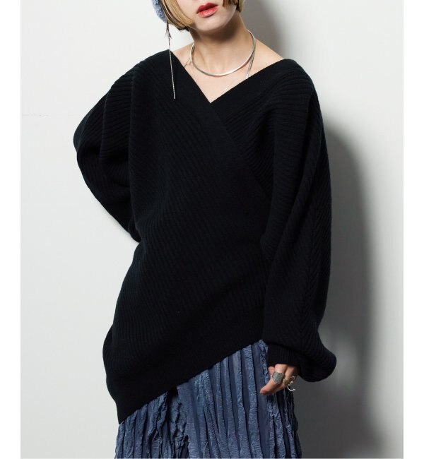 予約》ASYMMETRY RIB PULLONER：ニット|CITYSHOP(シティショップ)の